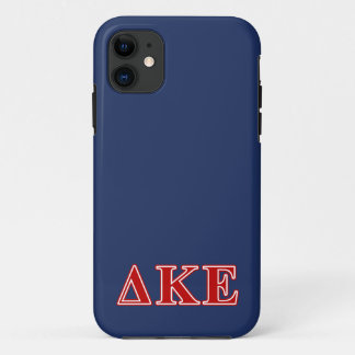 Delta Kappa Epsilon Red Letters iPhone 11 Case