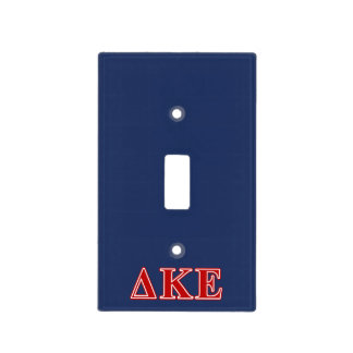 Delta Kappa Epsilon Red Letters Light Switch Cover