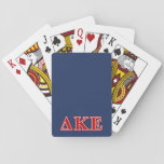 Delta Kappa Epsilon Red Letters Playing Cards at Zazzle