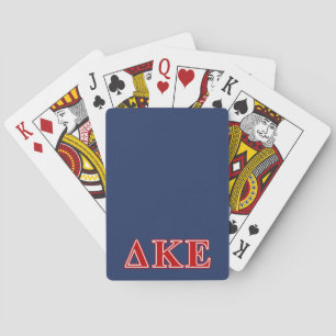 Delta Kappa Epsilon Red Letters Poker Cards