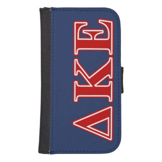 Delta Kappa Epsilon Red Letters Wallet Phone Case For Samsung Galaxy S4