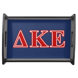 Delta Kappa Epsilon Red Letters Serving Tray