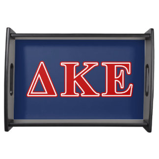 Delta Kappa Epsilon Red Letters Serving Tray