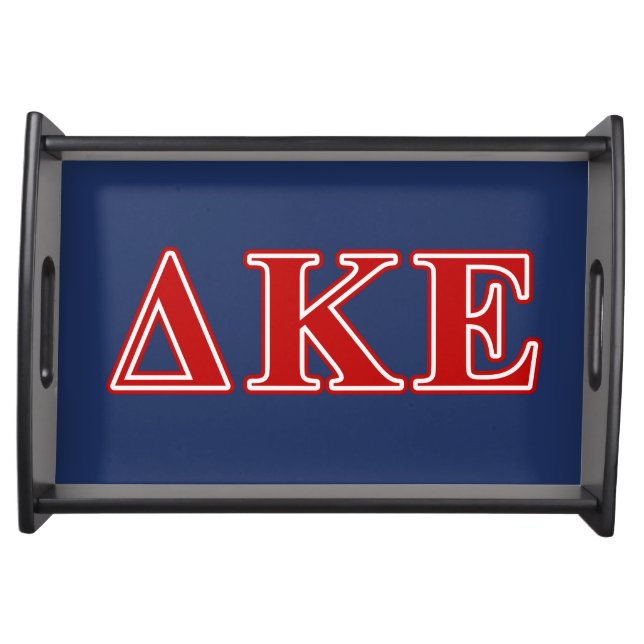 Delta Kappa Epsilon Red Letters Serving Tray (Front)