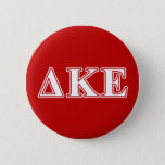 Delta Kappa Epsilon White And Red Letters Pinback Button at Zazzle