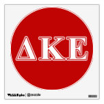 Delta Kappa Epsilon White And Red Letters Wall Decal at Zazzle