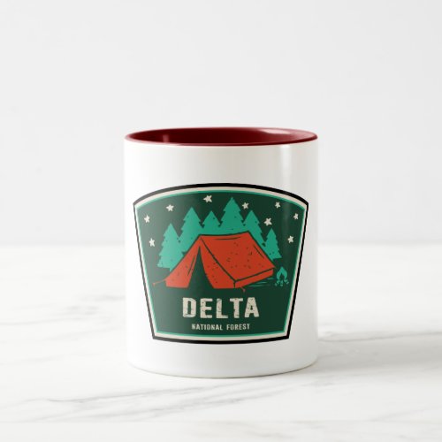 Delta National Forest Camping Two_Tone Coffee Mug