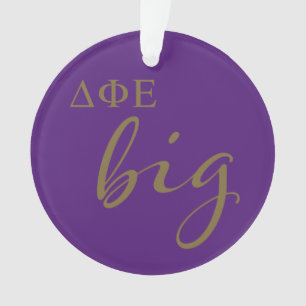 Delta Phi Epsilon Big Script Ornament
