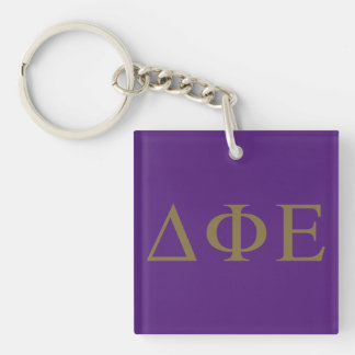 Delta Phi Epsilon Lil Big Logo Keychain