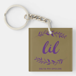 Delta Phi Epsilon Lil Wreath Keychain