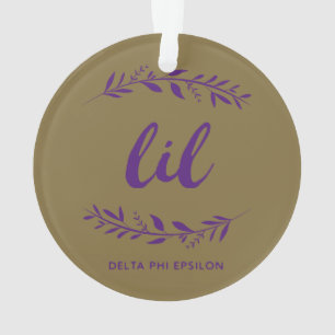 Delta Phi Epsilon Lil Wreath Ornament