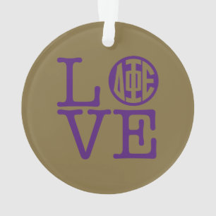 Delta Phi Epsilon Love Ornament