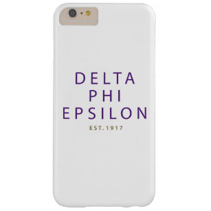 Delta Phi Epsilon Modern Type Barely There iPhone 6 Plus Case