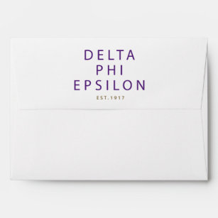 Delta Phi Epsilon Modern Type Envelope