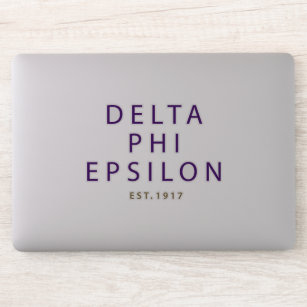 Delta Phi Epsilon Modern Type Sticker
