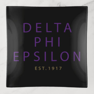 Delta Phi Epsilon Modern Type Trinket Tray