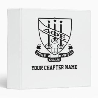 Delta Phi Epsilon Shield Binder