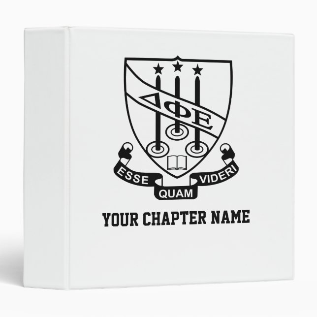 Delta Phi Epsilon Shield Binder (Front/Spine)