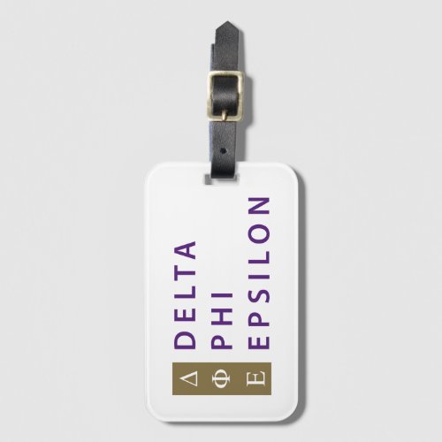 Delta Phi Epsilon Stacked Luggage Tag