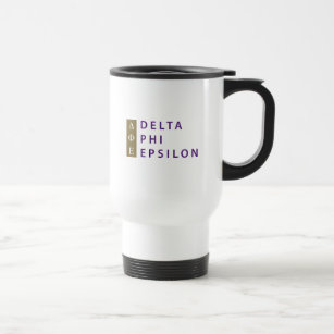 Delta Phi Epsilon Stacked Travel Mug