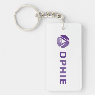 Delta Phi Epsilon Triangle Logo Keychain