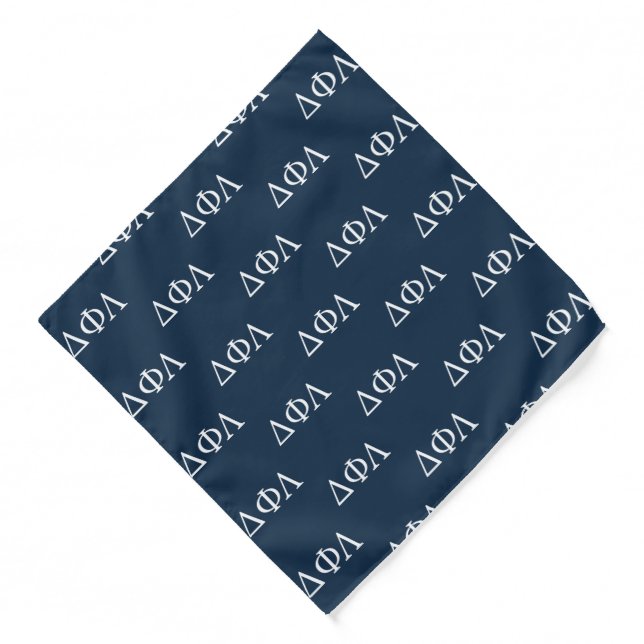 Delta Phi Lambda Greek Letters Design Bandana (Front)