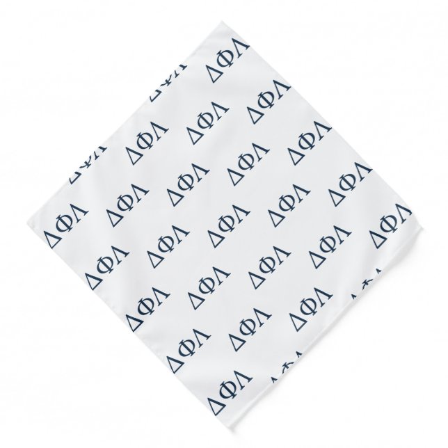 Delta Phi Lambda Greek Letters Design Bandana (Front)