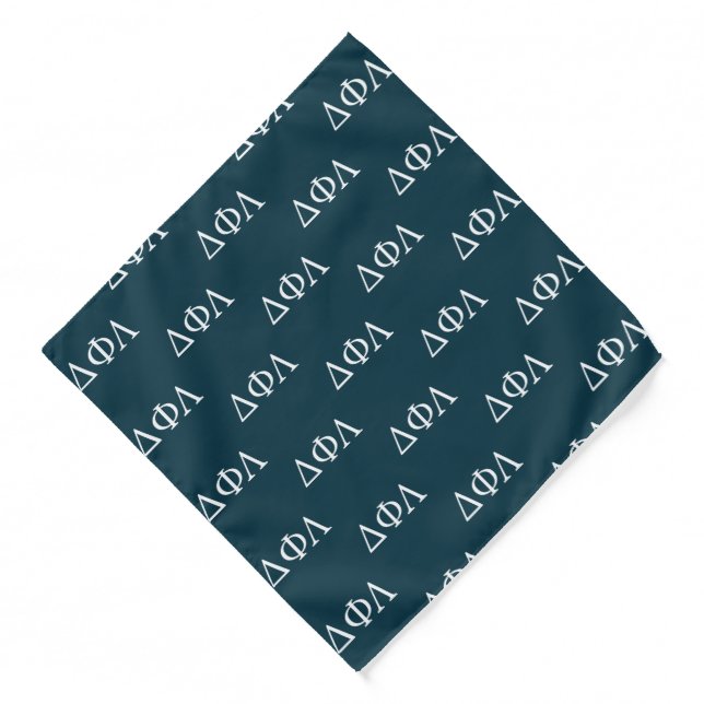 Delta Phi Lambda Greek Letters Design Bandana (Front)