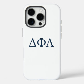 Delta Phi Lambda Greek Letters Design iPhone 16 Pro Case