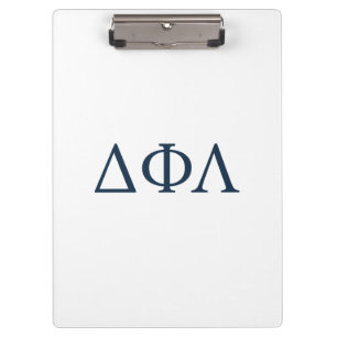 Delta Phi Lambda Greek Letters Design Clipboard