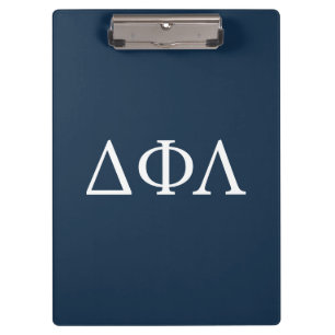 Delta Phi Lambda Greek Letters Design Clipboard