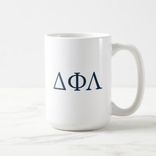 Delta Phi Lambda Greek Letters Design Coffee Mug