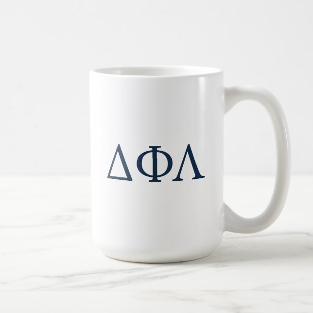 Delta Phi Lambda Greek Letters Design Coffee Mug (Right)
