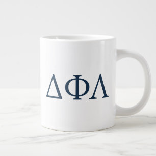 Delta Phi Lambda Greek Letters Design Giant Coffee Mug