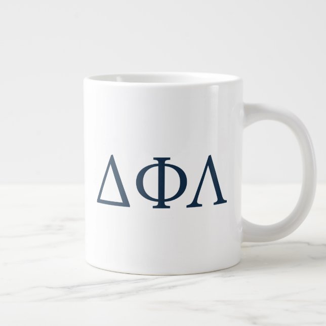 Delta Phi Lambda Greek Letters Design Giant Coffee Mug (Right)