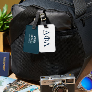 Delta Phi Lambda Greek Letters Design Luggage Tag