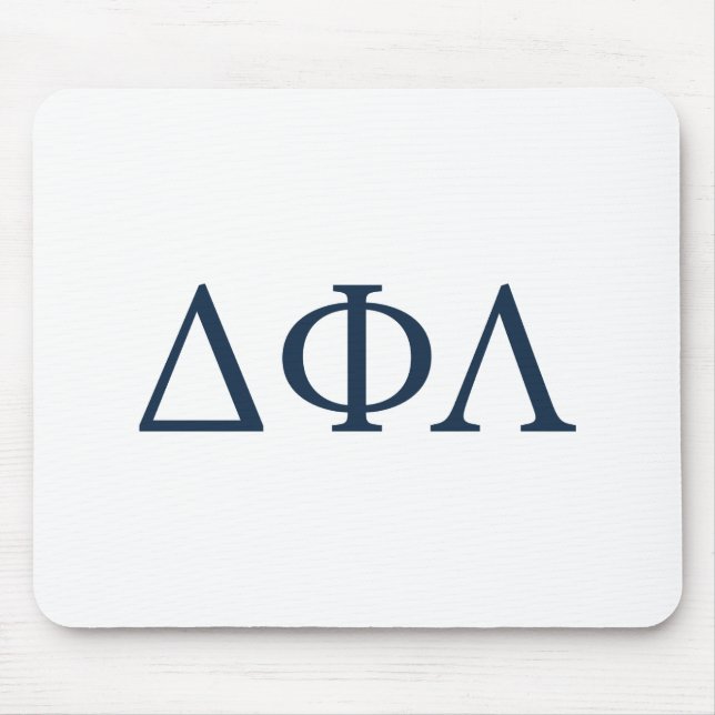 Delta Phi Lambda Greek Letters Design Mouse Pad (Front)