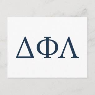 Delta Phi Lambda Greek Letters Design Postcard
