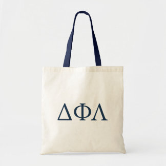 Delta Phi Lambda Greek Letters Design Tote Bag