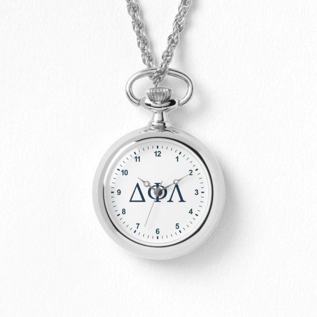 Delta Phi Lambda Greek Letters Design Watch (Front)