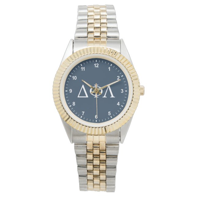 Delta Phi Lambda Greek Letters Design Watch (Front)