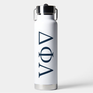 Delta Phi Lambda Greek Letters Design Water Bottle