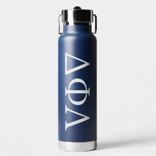 Delta Phi Lambda Greek Letters Design Water Bottle