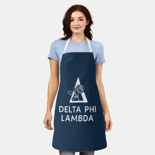 Delta Phi Lambda Name & Symbol with Rose Apron