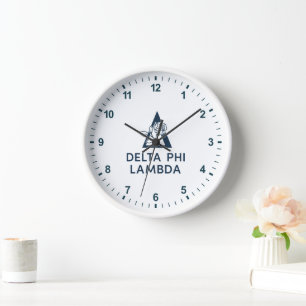 Delta Phi Lambda Name & Symbol with Rose Clock