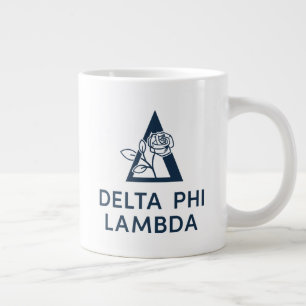 Delta Phi Lambda Name & Symbol with Rose Giant Coffee Mug