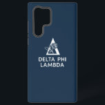 Delta Phi Lambda Name & Symbol with Rose Samsung Galaxy S22 Ultra Case<br><div class="desc">This design prominently features the full name "DELTA PHI LAMBDA" beneath a graphic combining the distinctive Delta symbol with a beautifully rendered rose. The rose, a cherished symbol, is artfully integrated with the geometric delta shape, creating a sophisticated visual representation. This graphic embodies the spirit of the Delta Phi Lambda...</div>