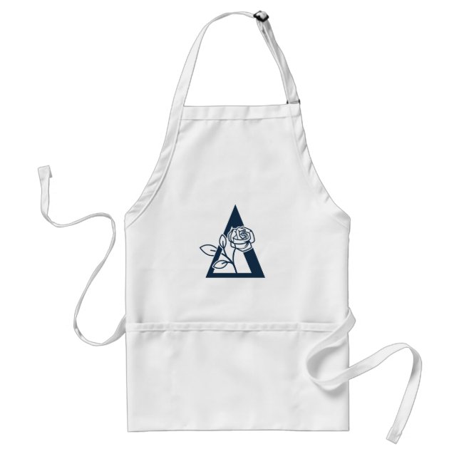 Delta Phi Lambda Sorority Rose Design Adult Apron (Front)