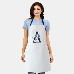 Delta Phi Lambda Sorority Rose Design Apron