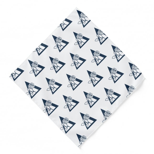 Delta Phi Lambda Sorority Rose Design Bandana (Front)